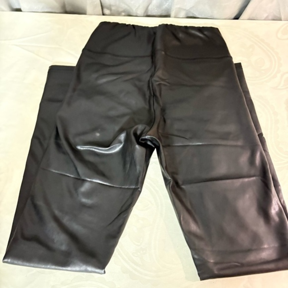 Black Faux Leather Leggings